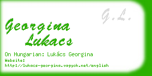 georgina lukacs business card